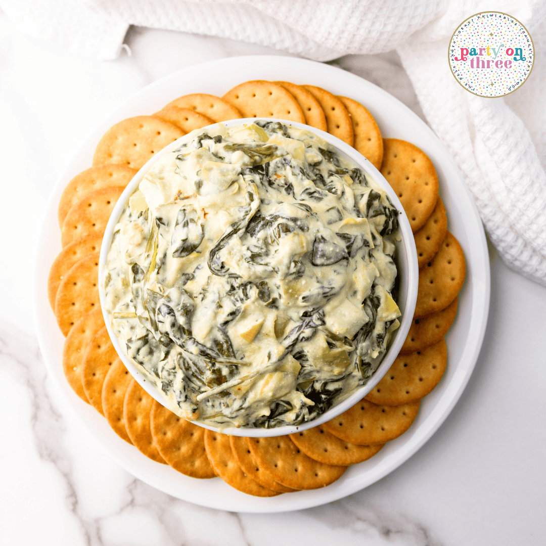 Easy Crockpot Spinach Artichoke Dip