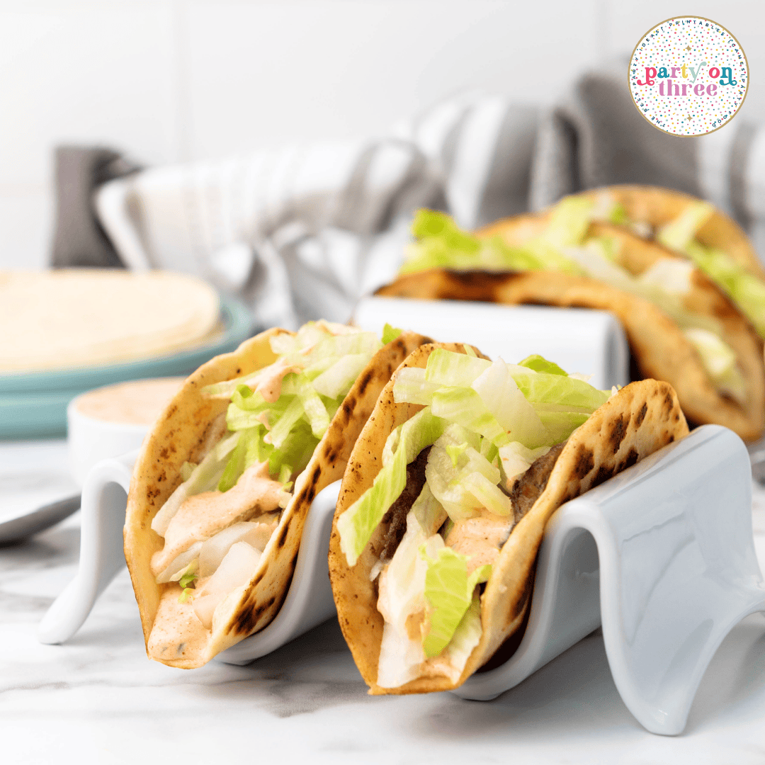 Smashed Burger Tacos (with Copycat Big Mac Sauce)