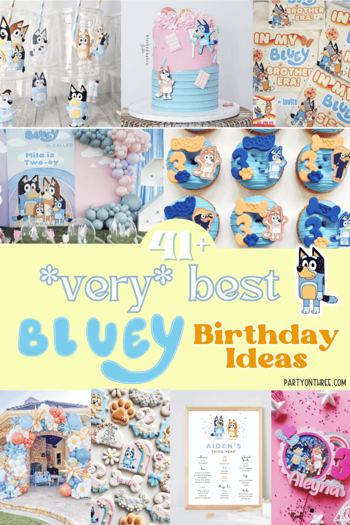 31+ Best Bluey Birthday Party Ideas for Boys and Girls! - Party on Three