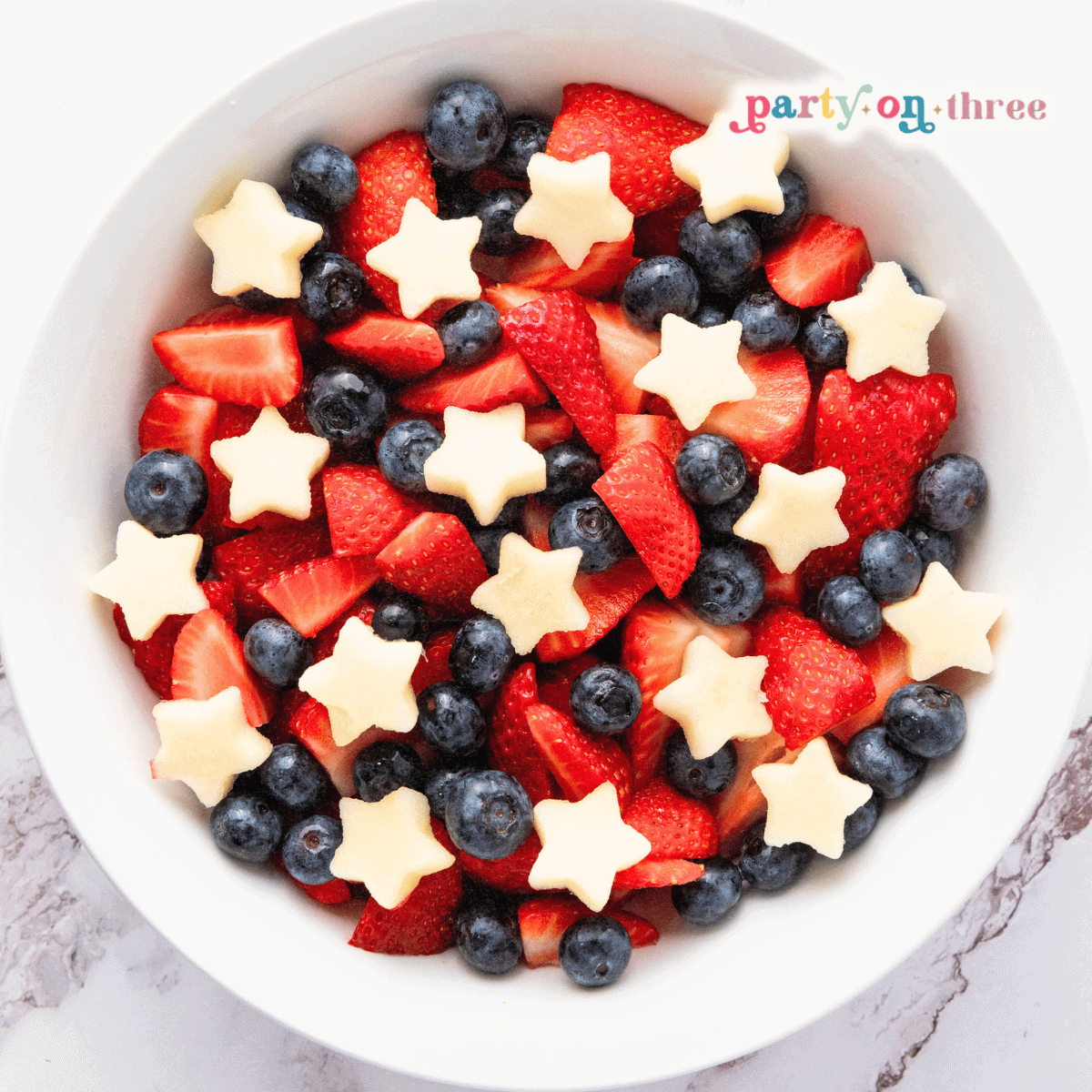 Red, White, and Blue Fruit Salad