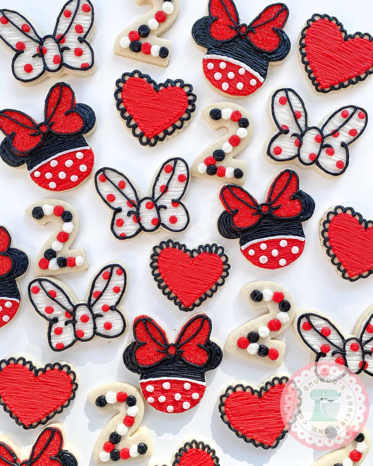 Classic Minnie Mouse Themed Cookies