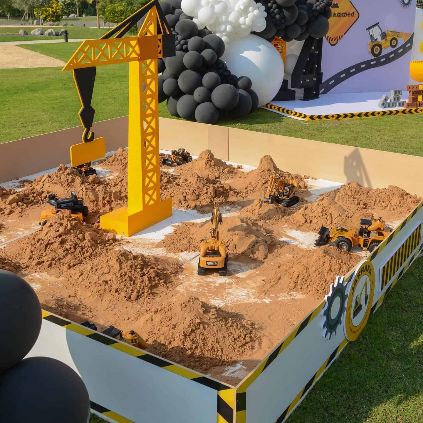 Construction Site Digging Sand Pit
