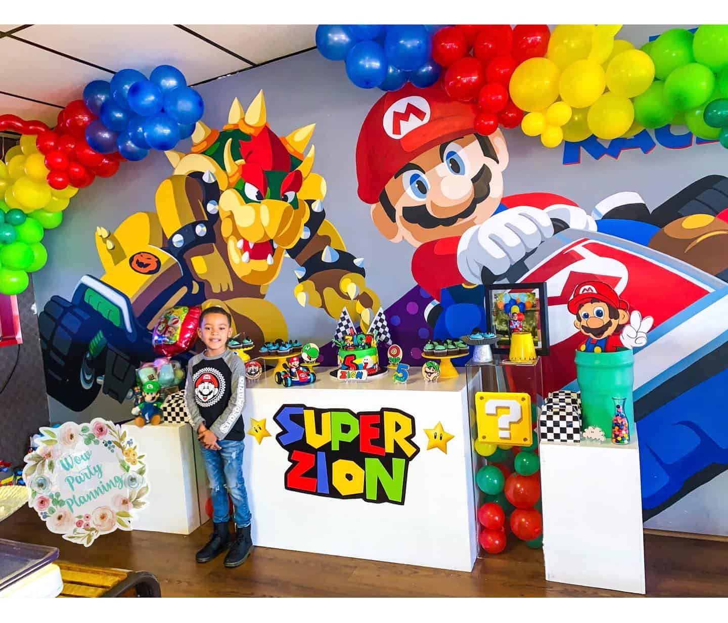 Mario Kart Party Backdrop