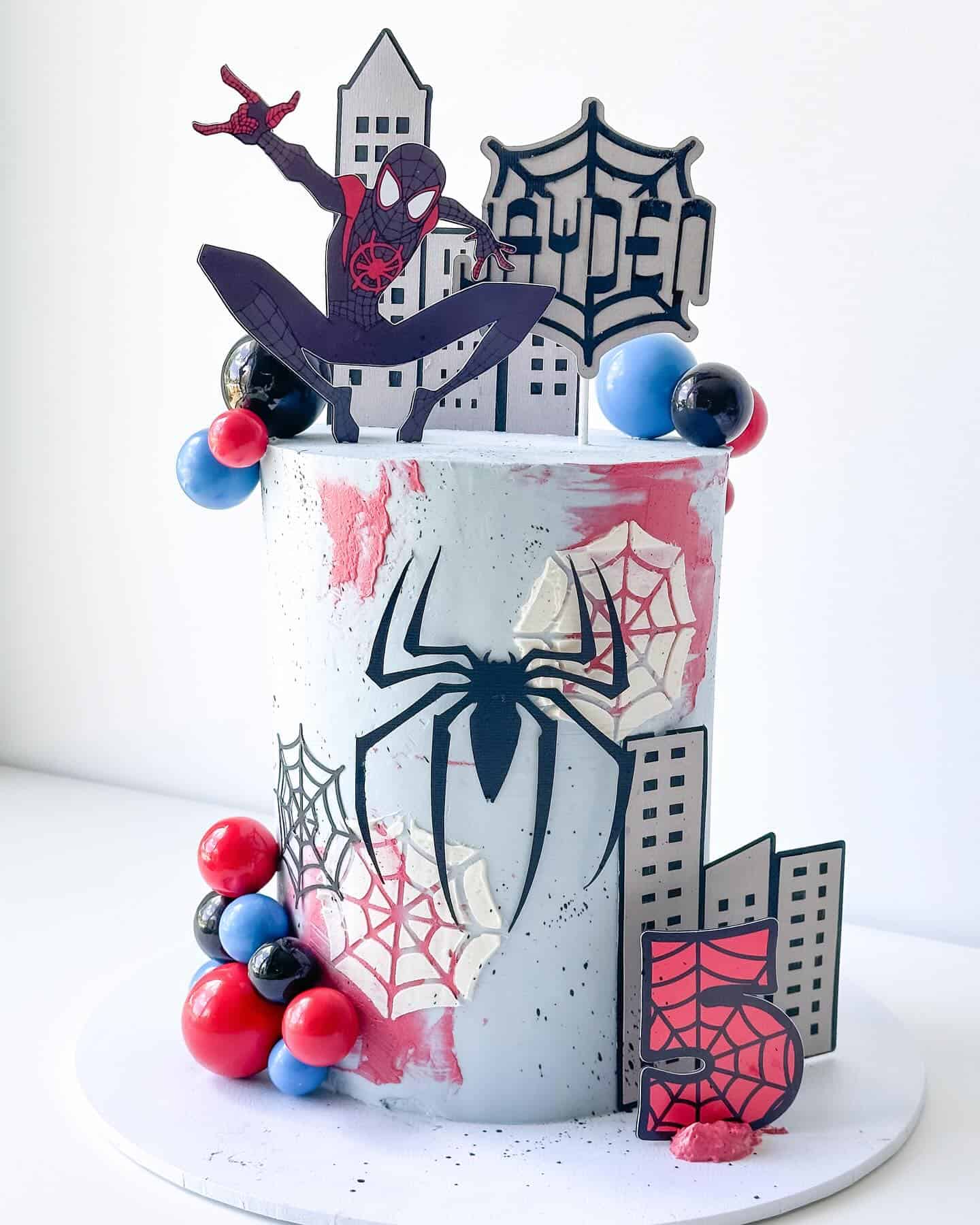 Miles Morales Spiderman Cake