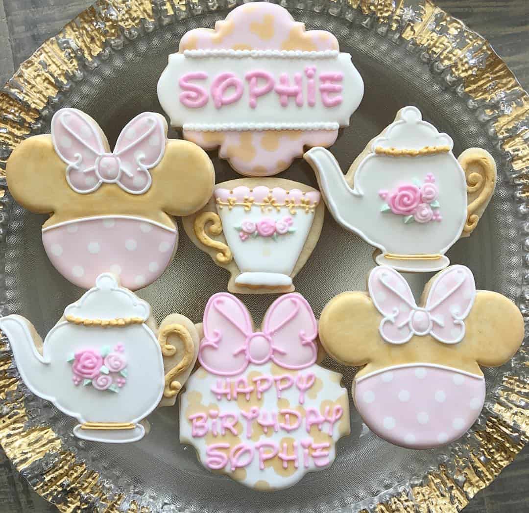 Minnie Mouse Tea Party Cookies