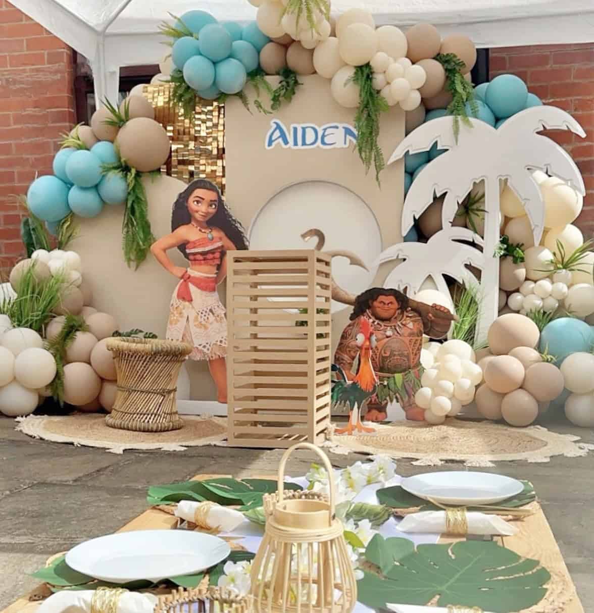 Moana Party with Maui Photo Backdrop