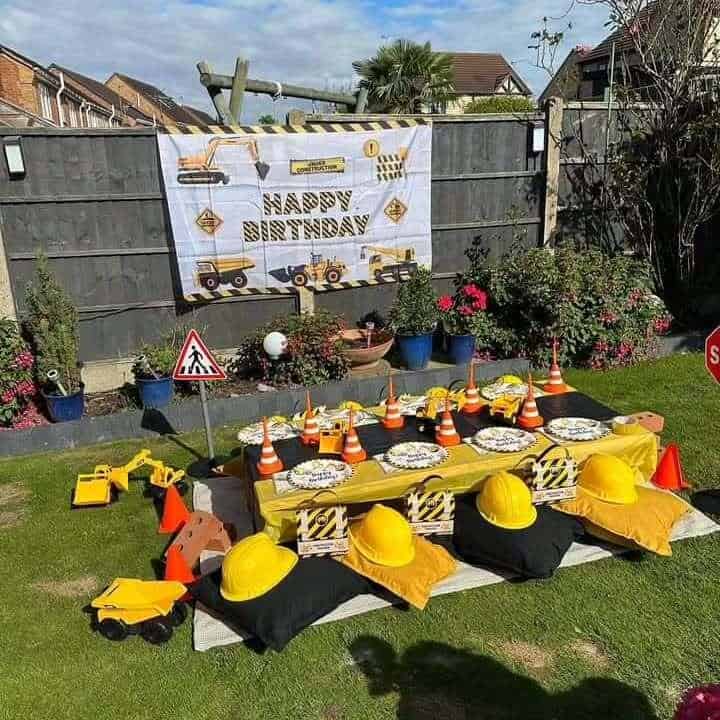 Outdoor Construction-Themed Table
