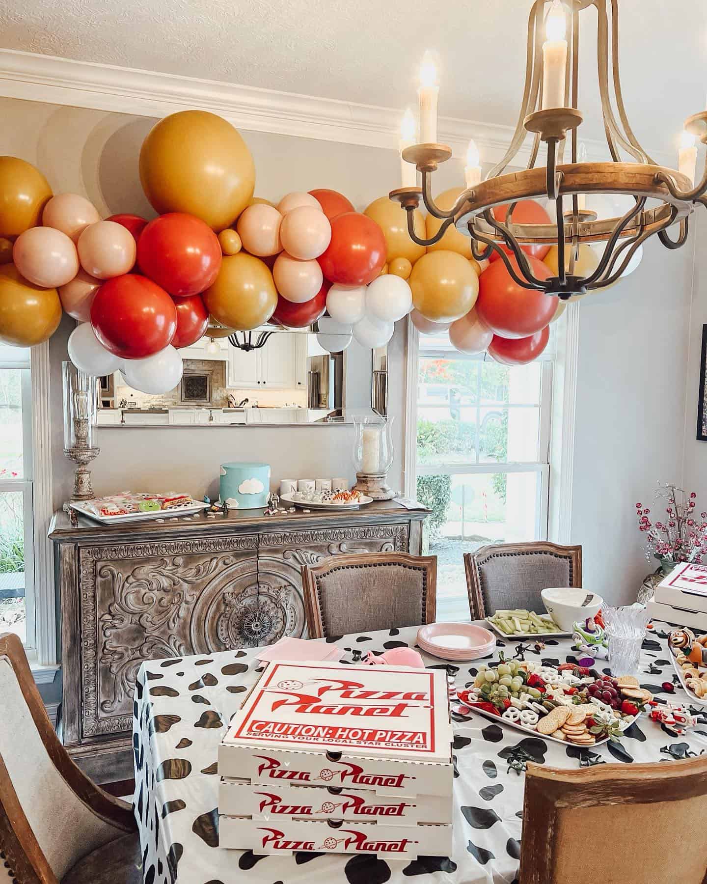 Pizza Planet Party Spread