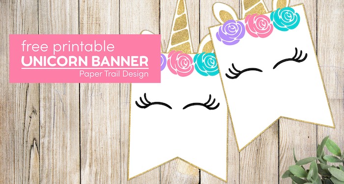 Printable Unicorn Banner Decor