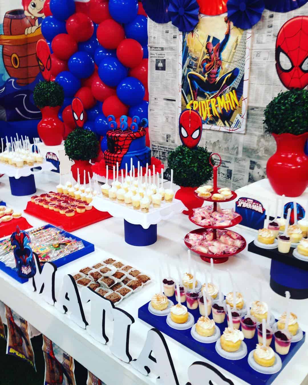 Spiderman Dessert Table Idea