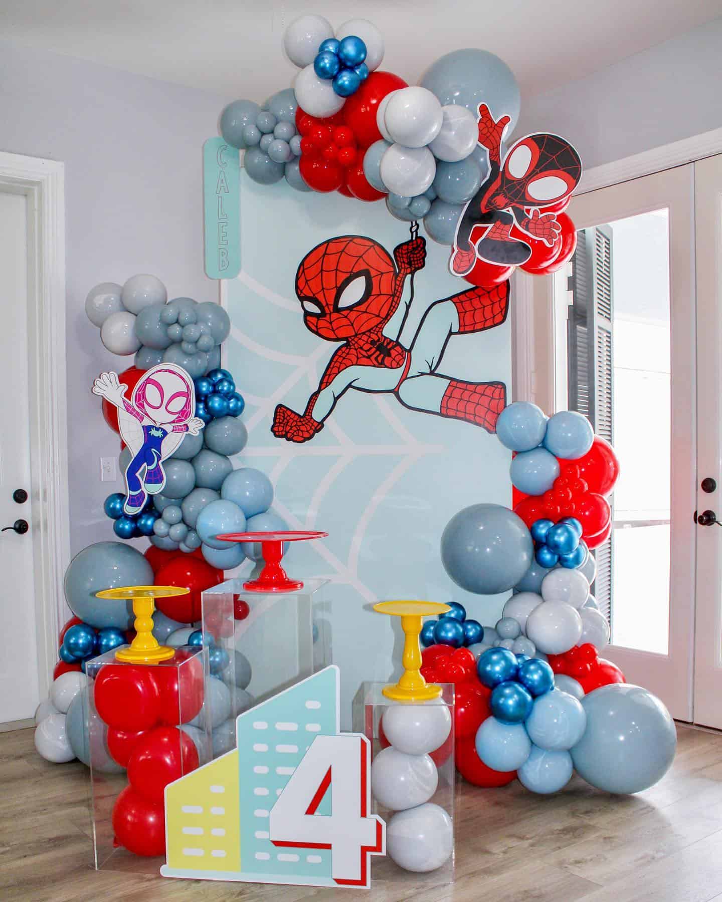 Spidey and Friends Balloon Backdrop