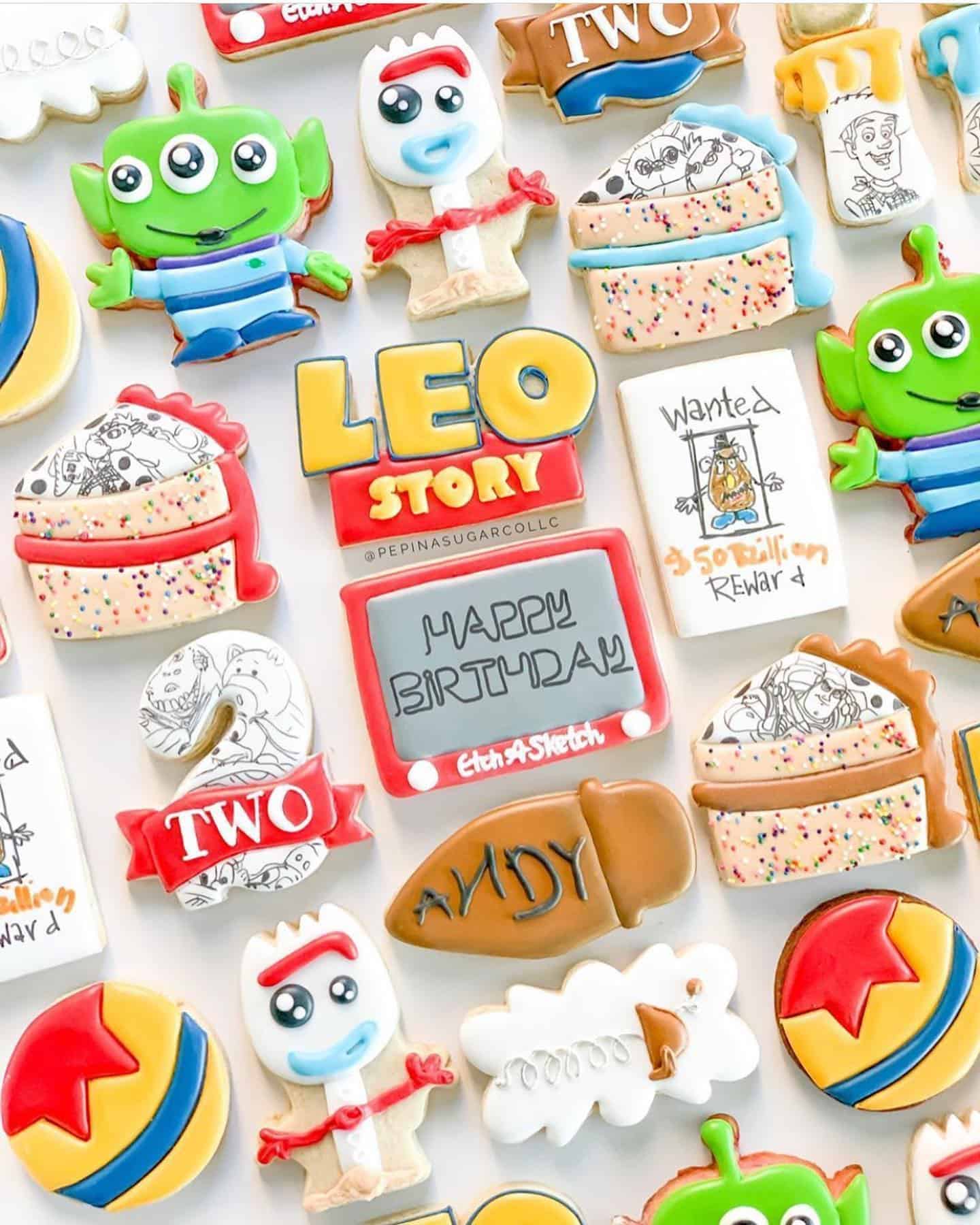 Toy Story-Themed Sugar Cookies