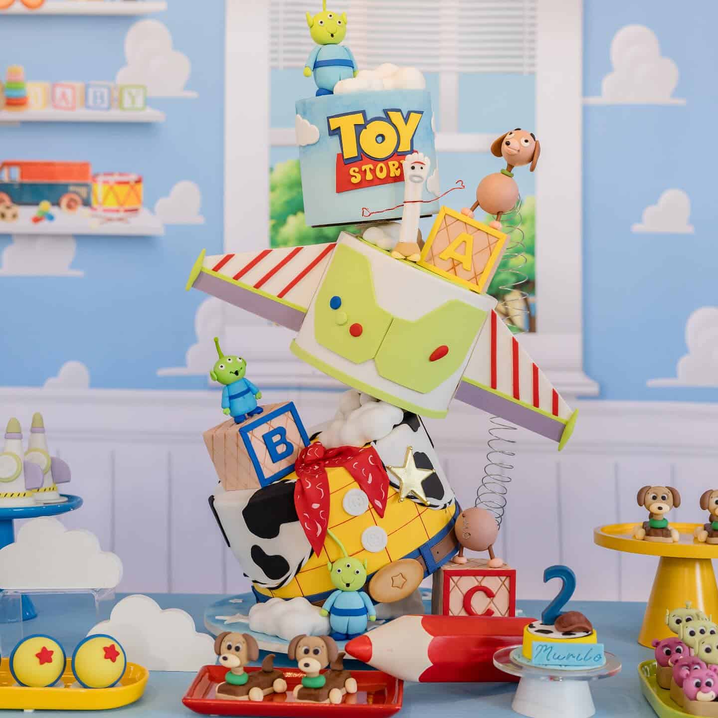 Toy Story Topsy-Turvy Cake
