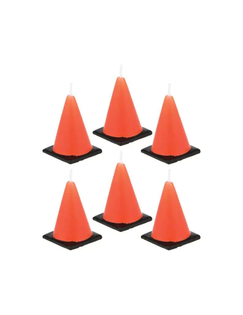 Traffic Cone Birthday Candles