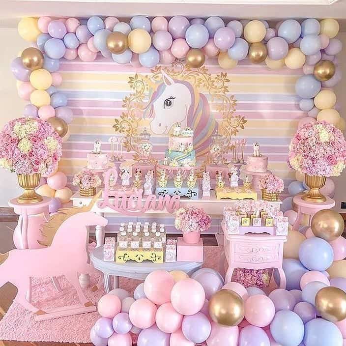 Unicorn Balloon Backdrop