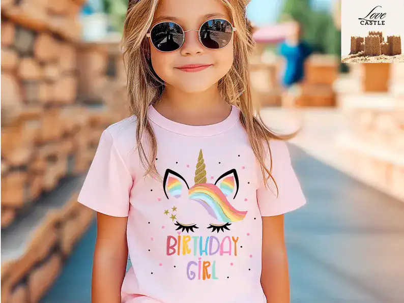 Unicorn Birthday Girl Shirt