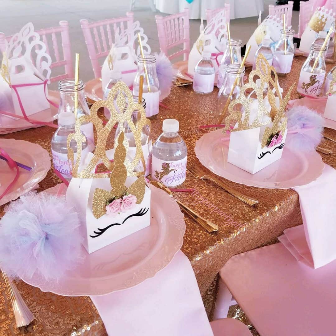 Unicorn Party Place Settings