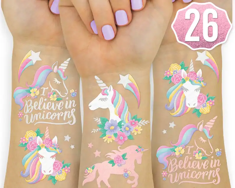 Unicorn Temporary Tattoos