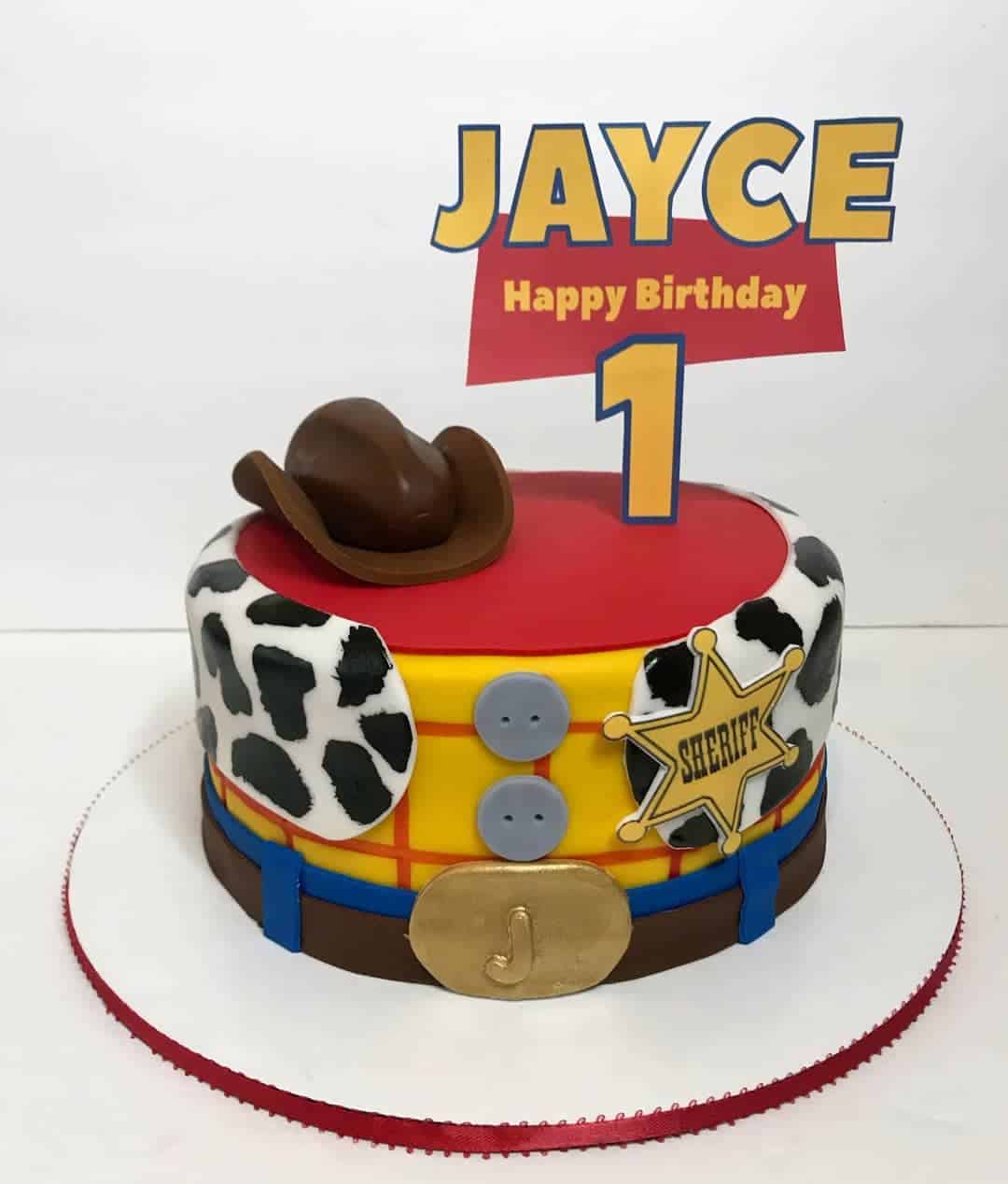 Personalized Woody-Inspired Birthday Cake