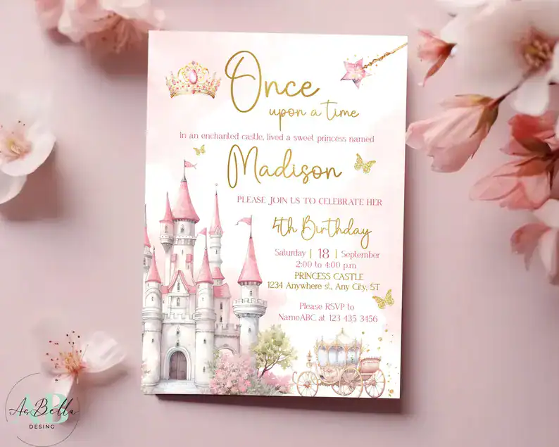 Fairytale Castle Birthday Invite