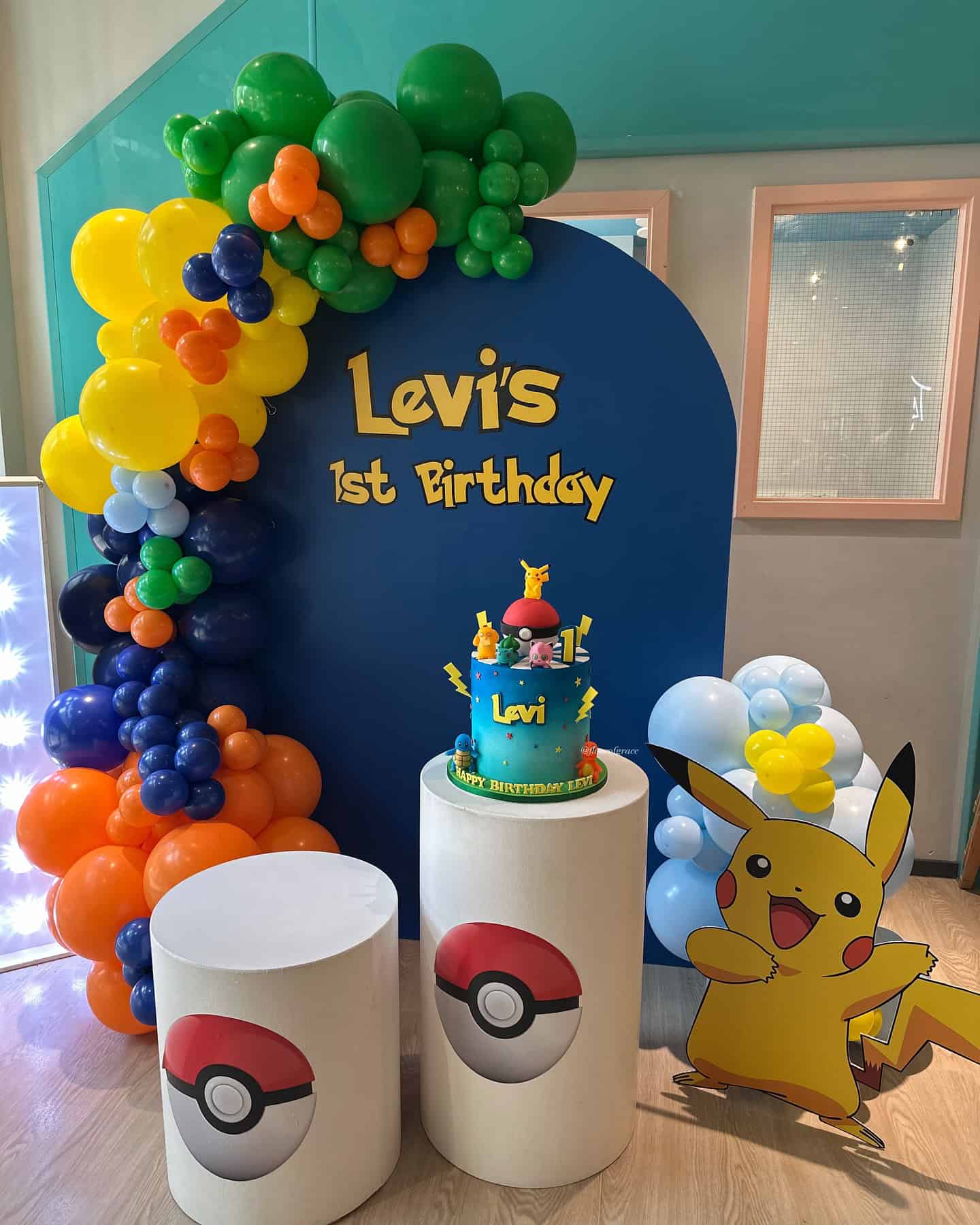 First Birthday Pokémon Party Display