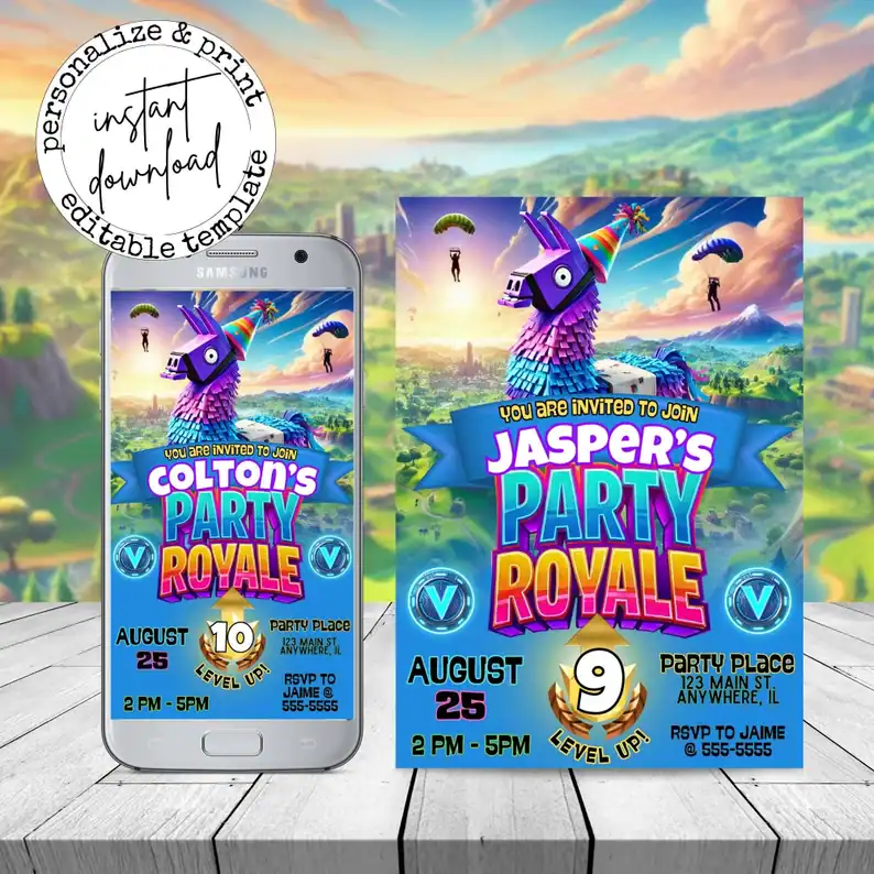 Fortnite Party Royale Invite – Llama Theme