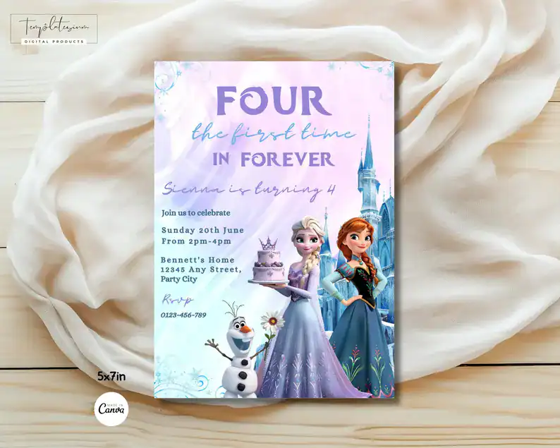 Frozen Invitation Sienna Birthday