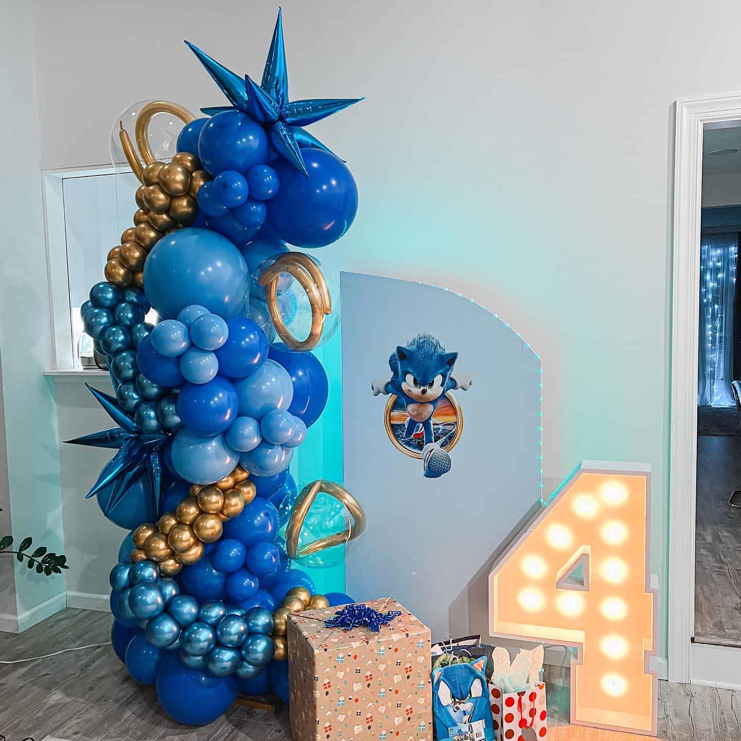 Modern Sonic Birthday Entrance Display