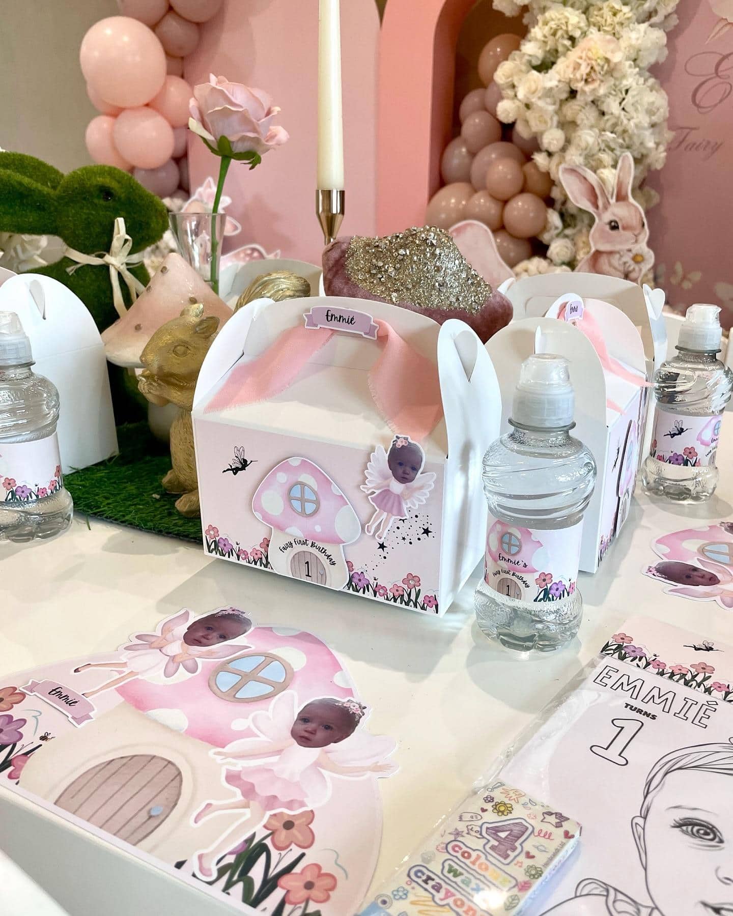 Personalized Fairy Birthday Party Boxes