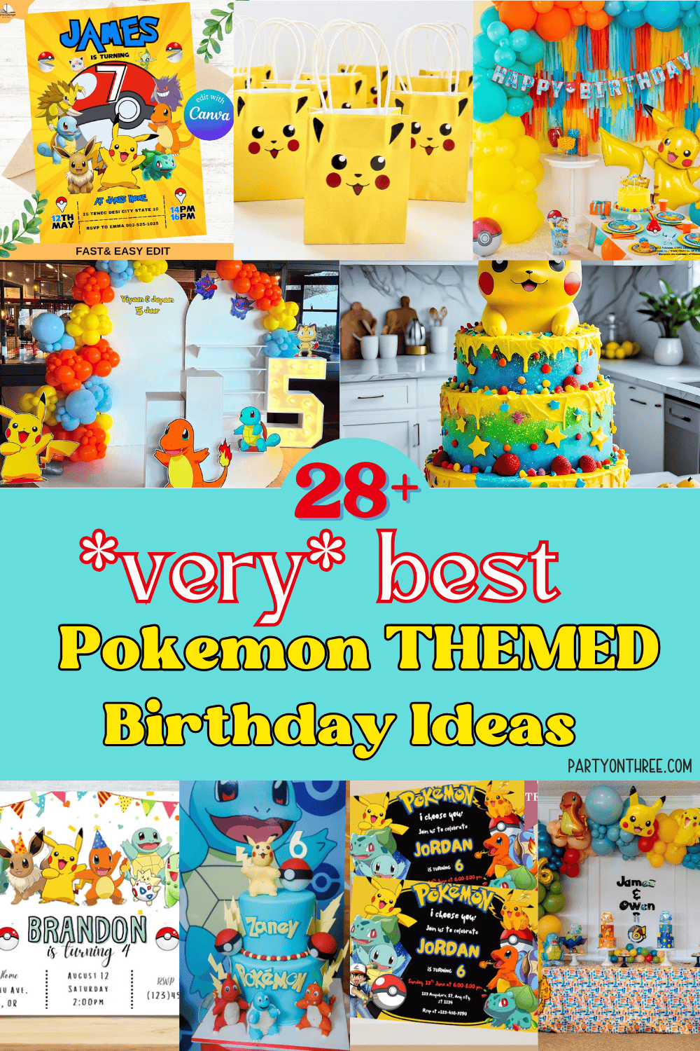 28+ Pokémon Birthday Party Ideas That Are Fun, Simple & *Totally ...