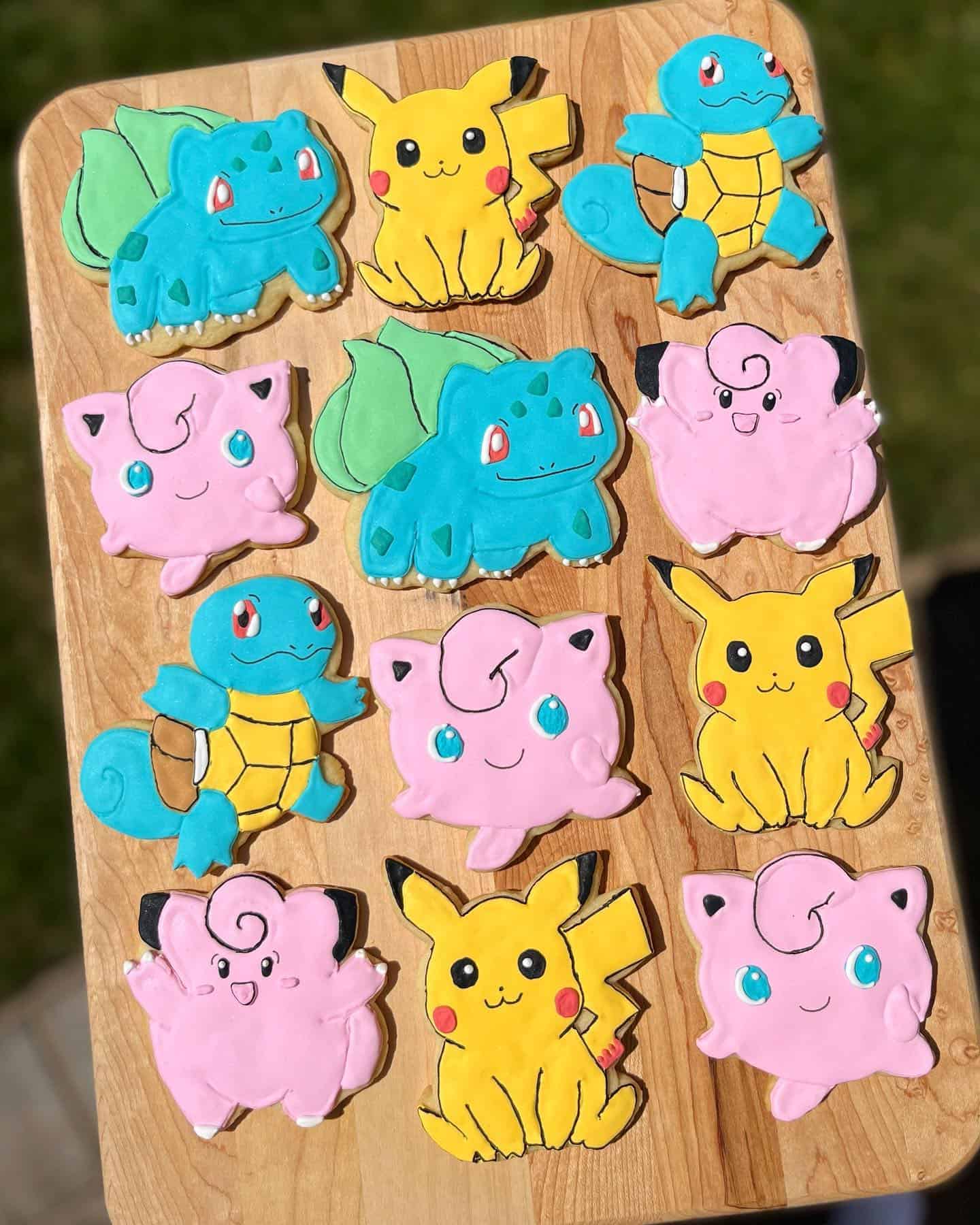 Pokémon Character Sugar Cookies