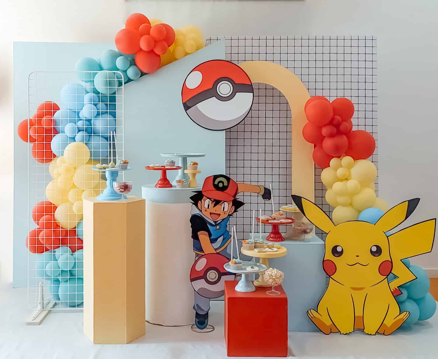 Pokémon Dessert Display With Ash
