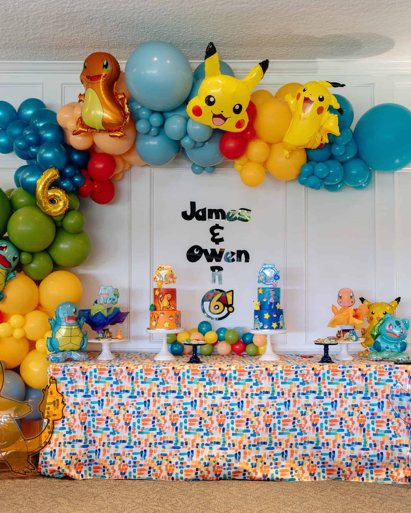 Pokémon Double Birthday Display