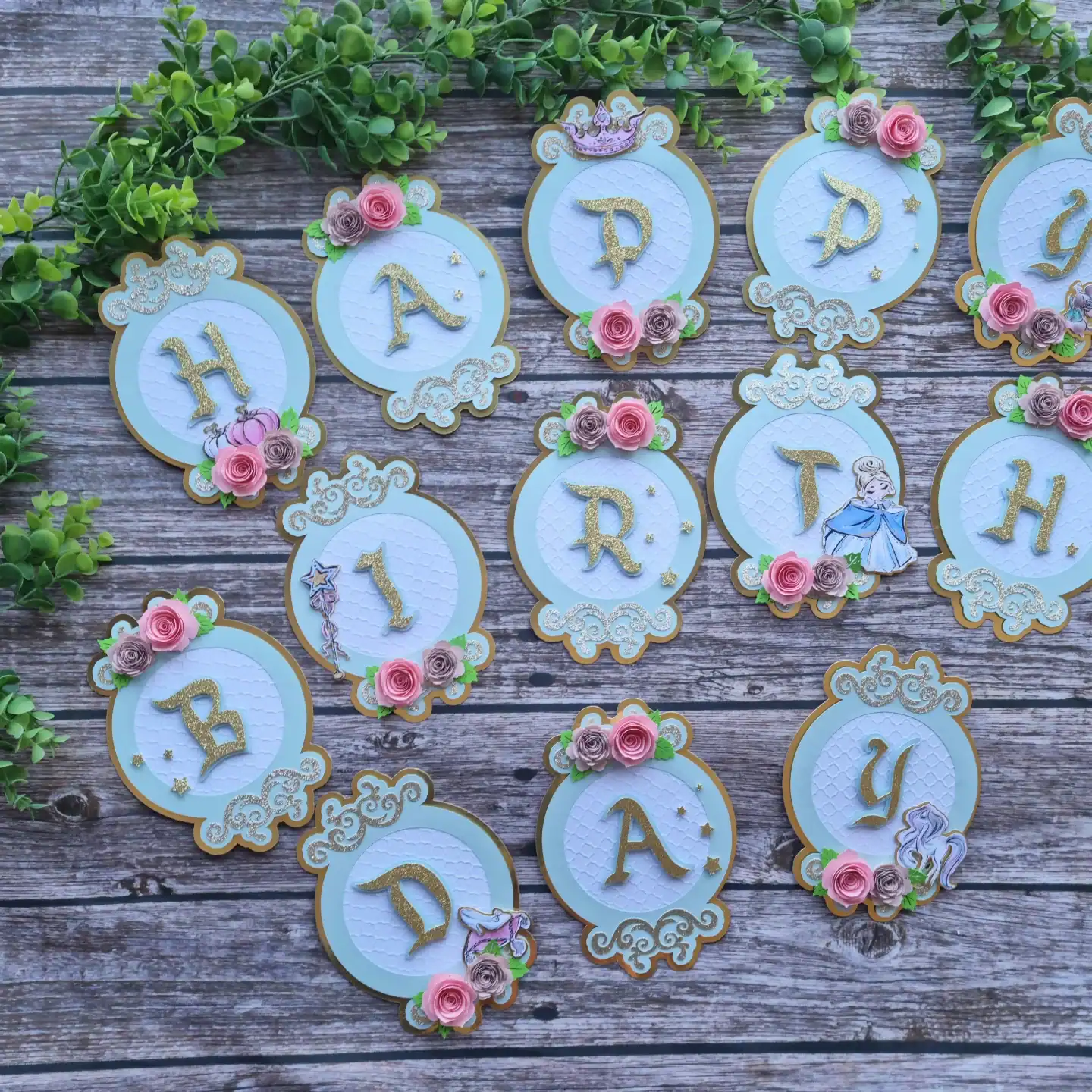 Princess Happy Birthday Banner