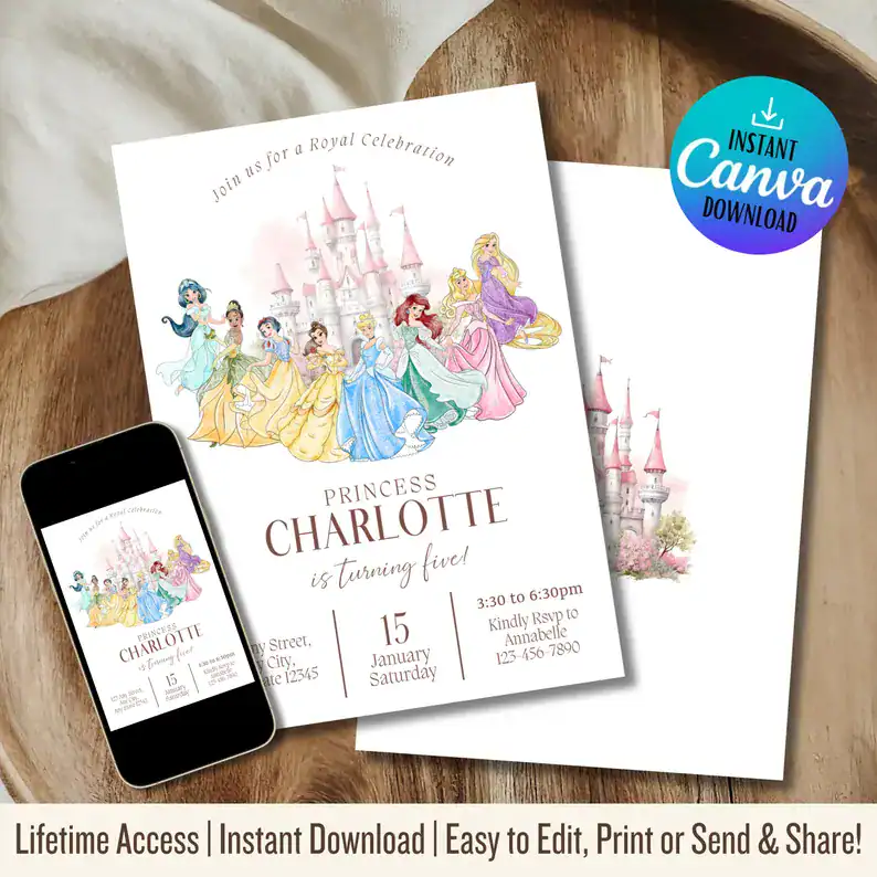 Royal Castle Birthday Invitation