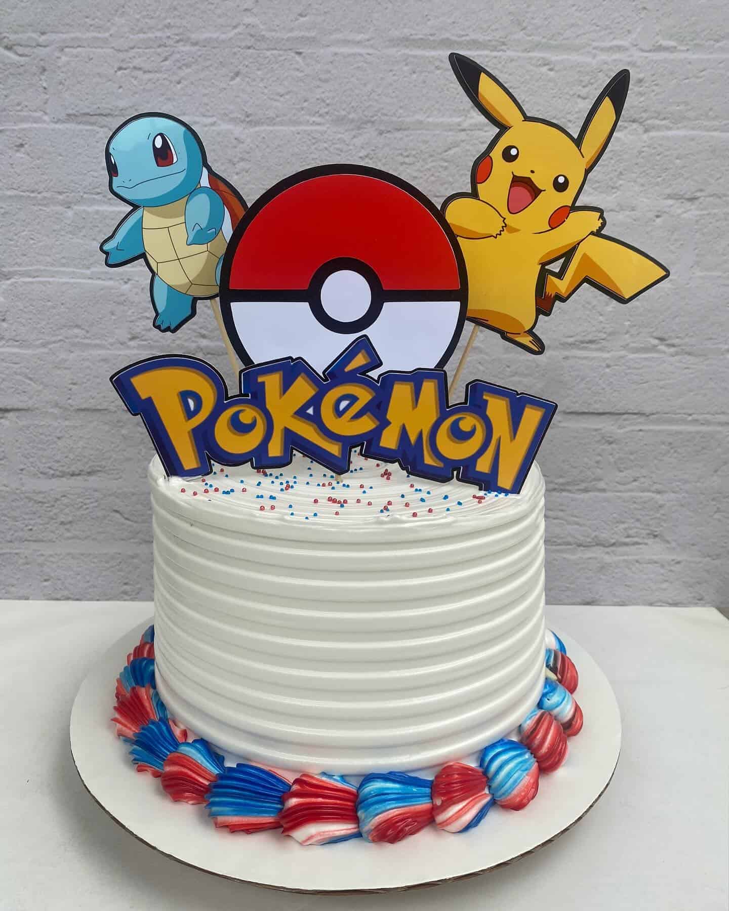 Simple Pokémon Birthday Cake