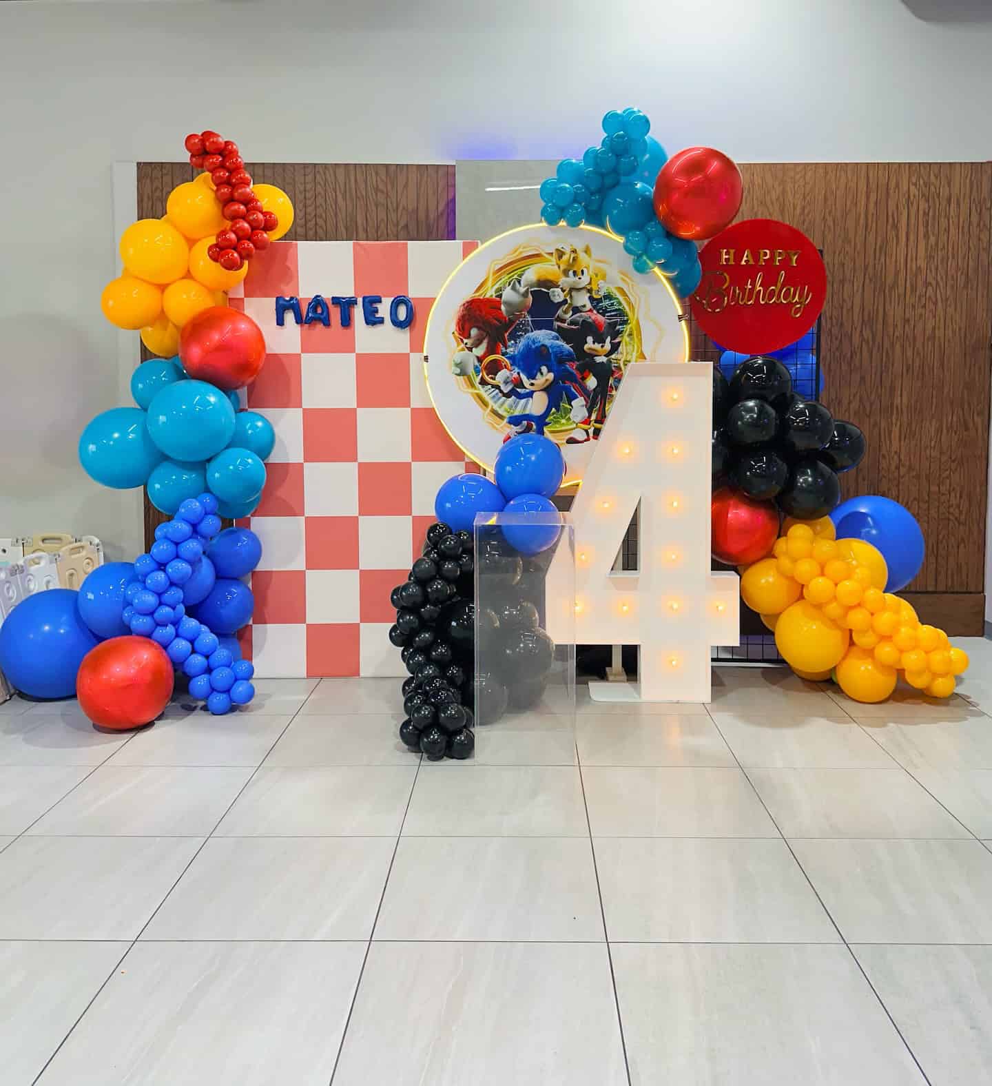 Sonic 4th Birthday Decorations
