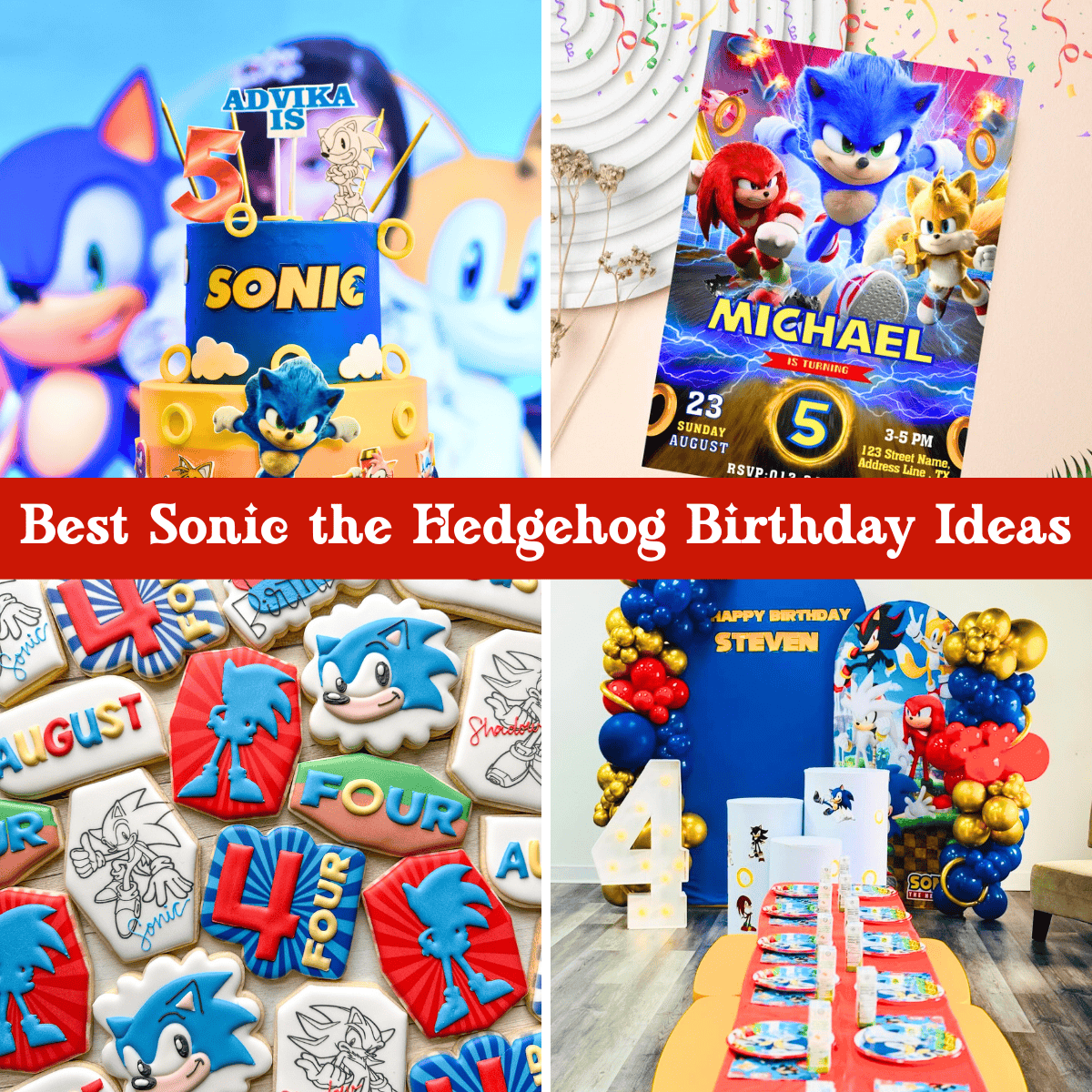 31+ Sonic Birthday Party Ideas That Every Kid *Wants*!