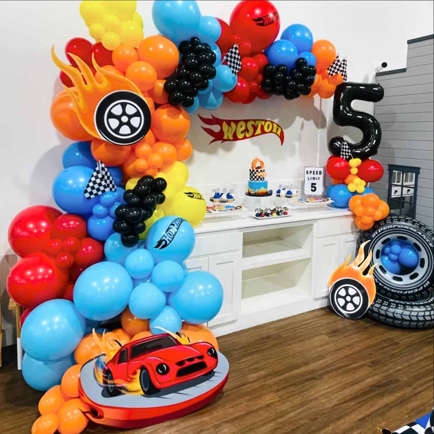 Ultimate Hot Wheels Dessert Table Setup