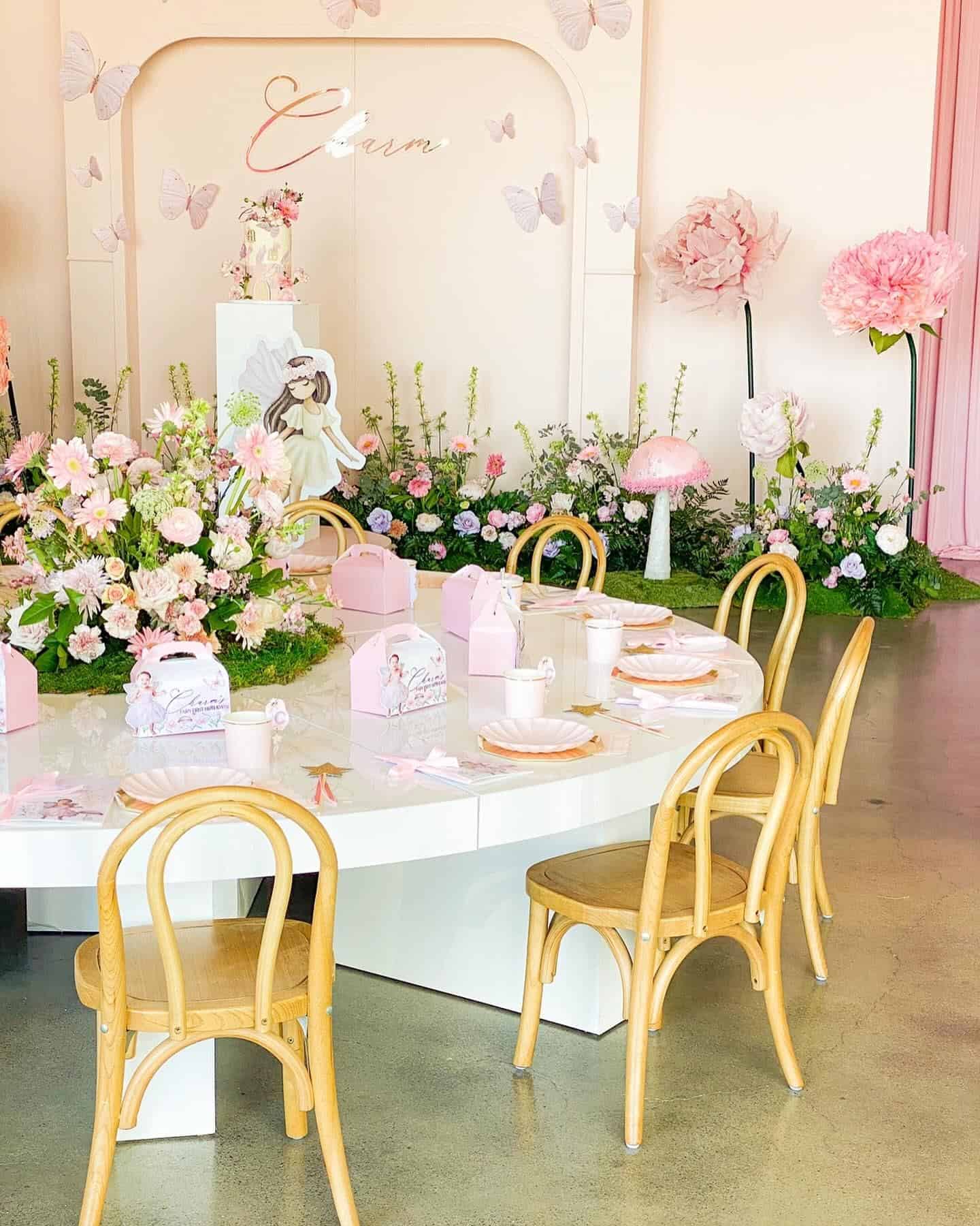 Whimsical Fairy Garden Party Table Setup