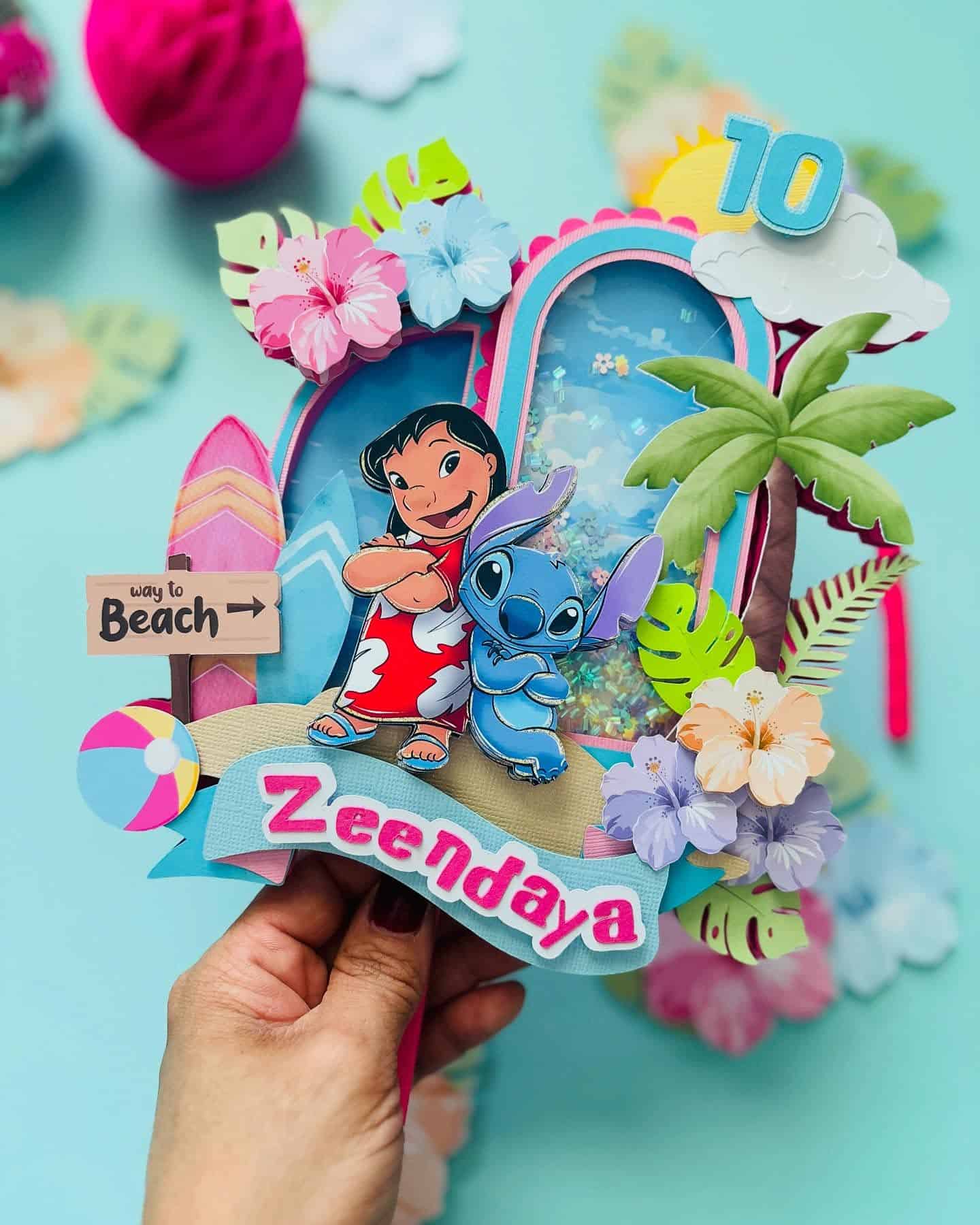 Custom Lilo and Stitch Party Fan – Zeendaya