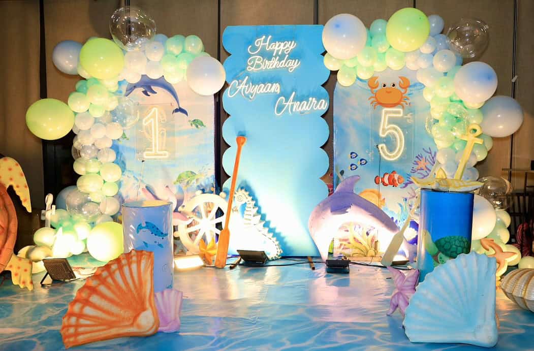 Dolphin and Sea Creature Birthday Display