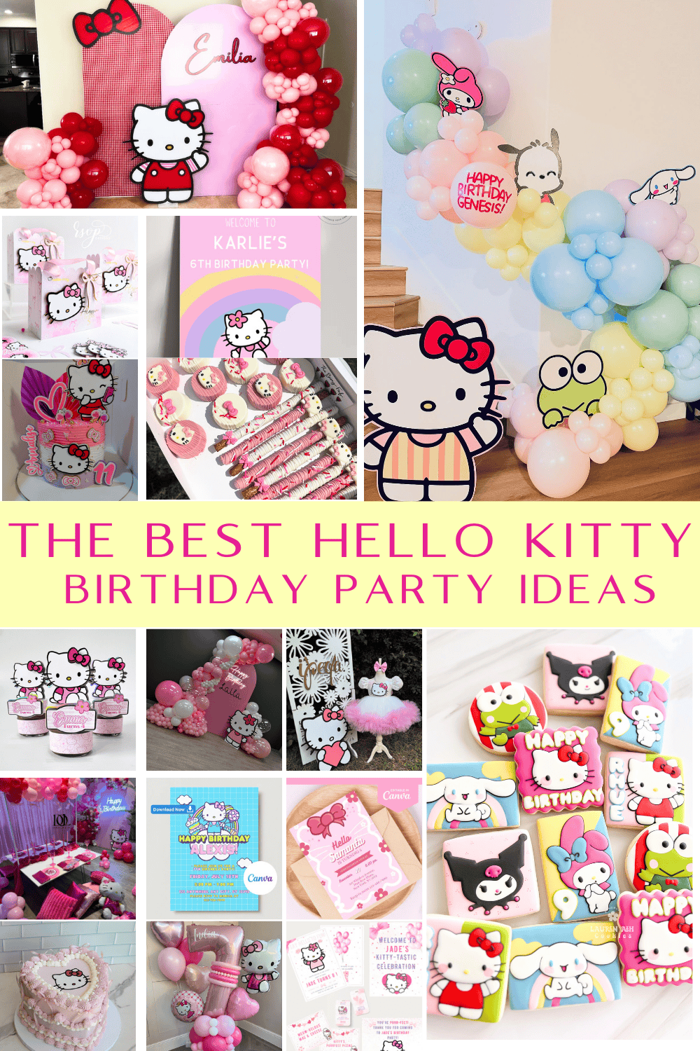 22+ *Insanely Cute* Hello Kitty Birthday Party Ideas Party on