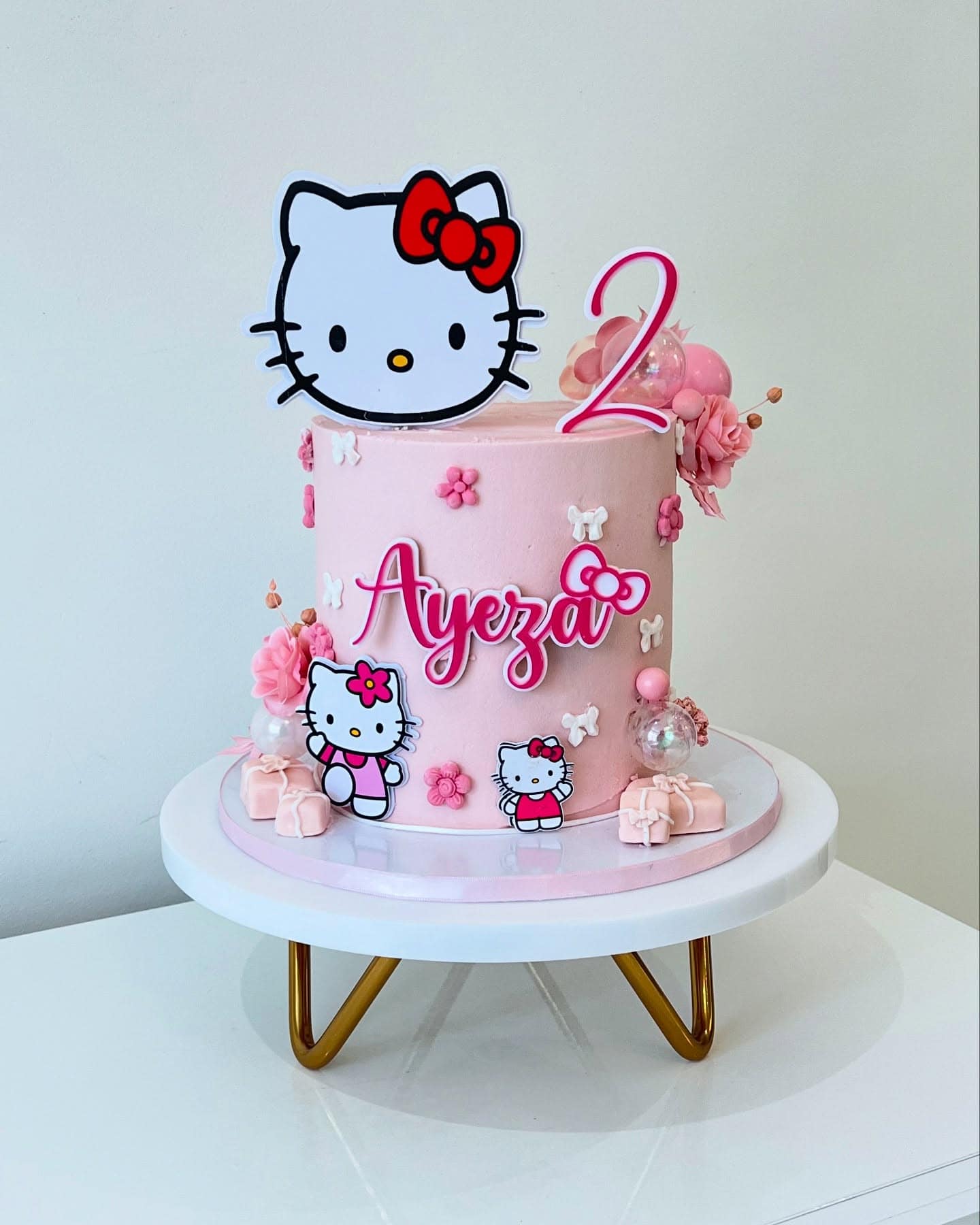 Hello Kitty Pink Birthday Cake