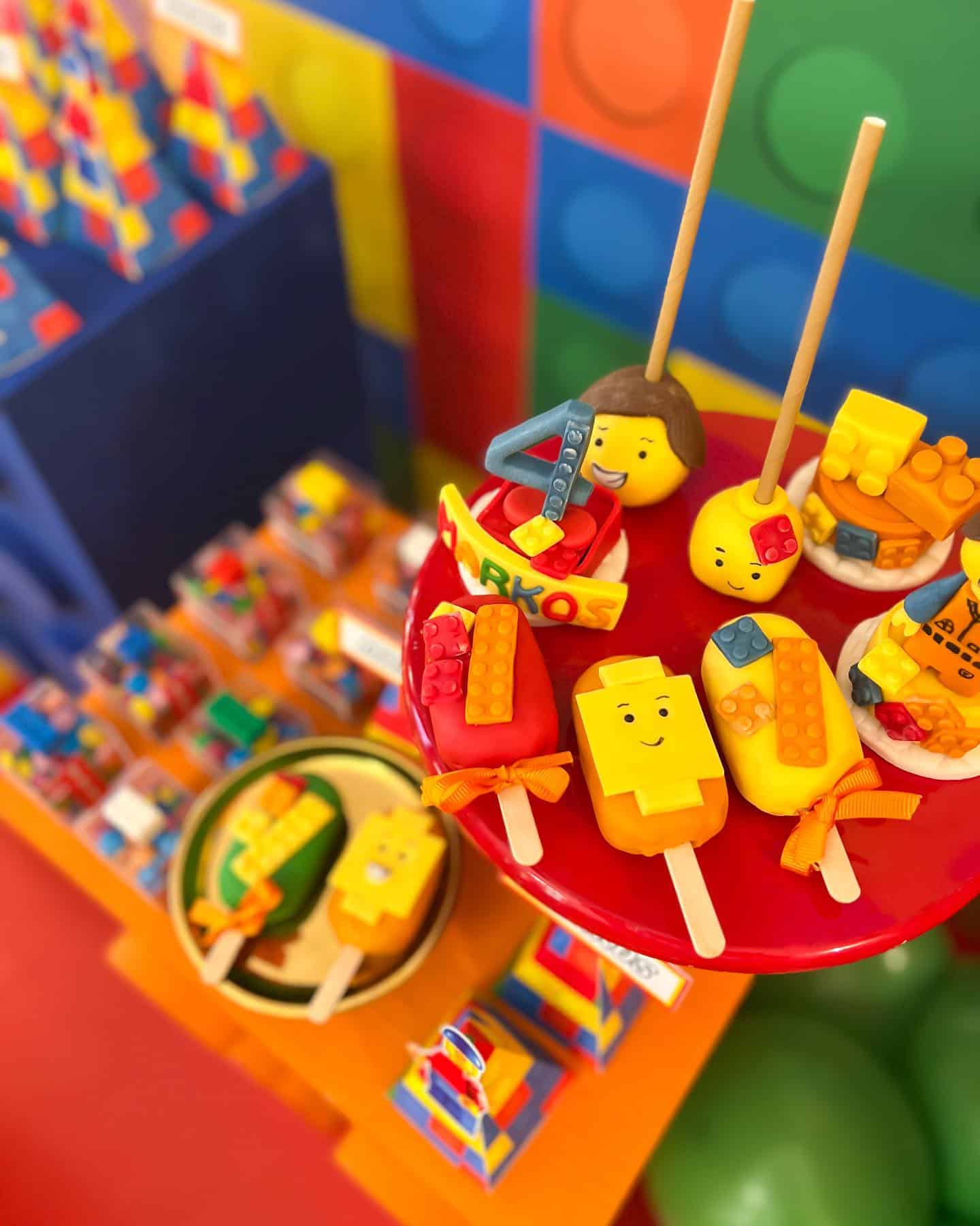Lego Birthday Dessert Pops Treats