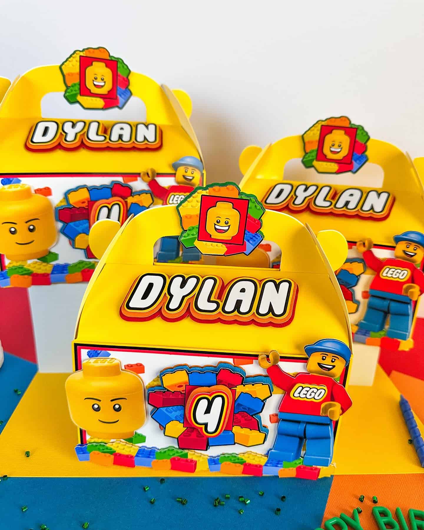 Lego Birthday Favor Boxes Personalized