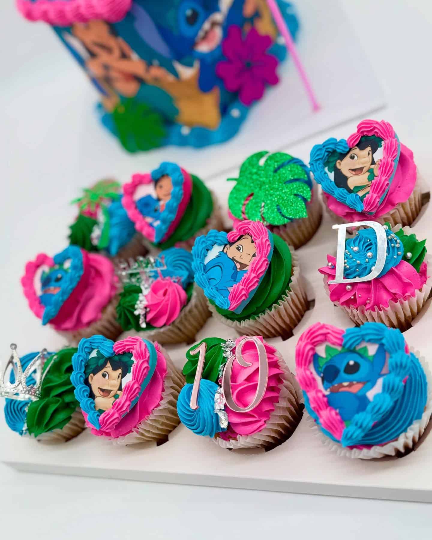 Lilo and Stitch Themed Cupcakes