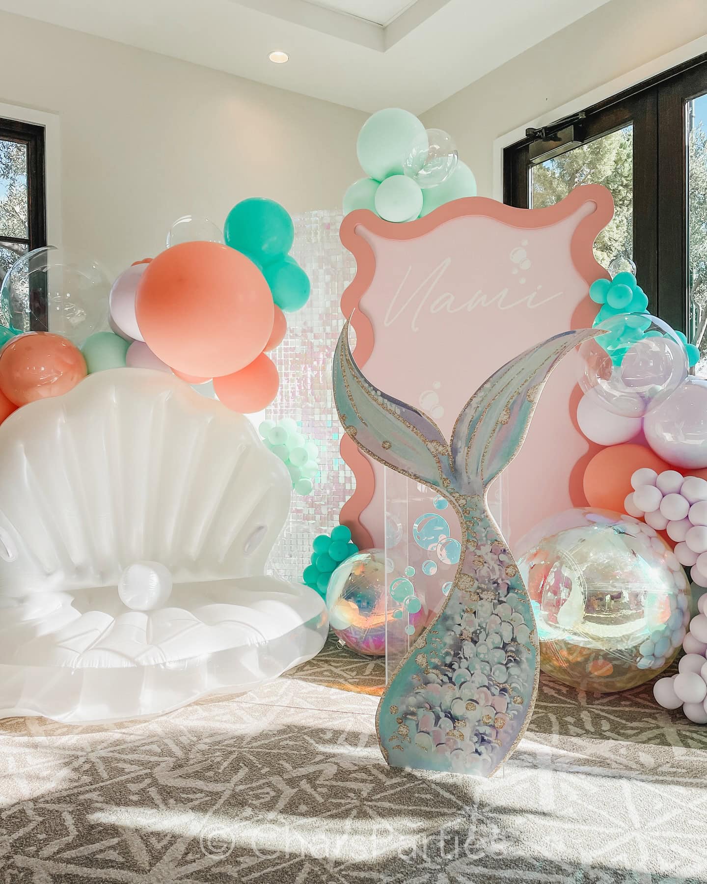 Mermaid Tail Photo Backdrop