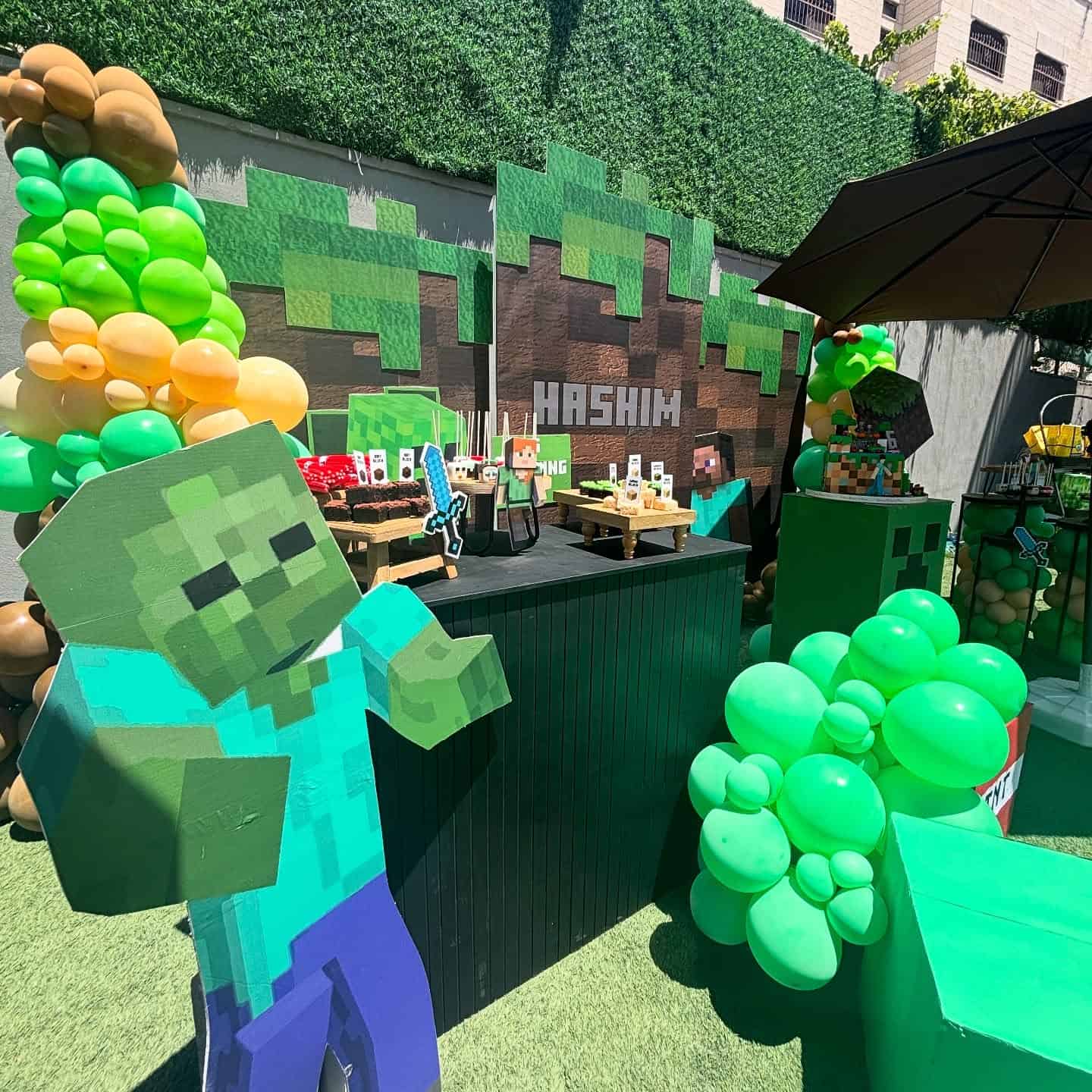 Backyard Minecraft Bash for Hashim