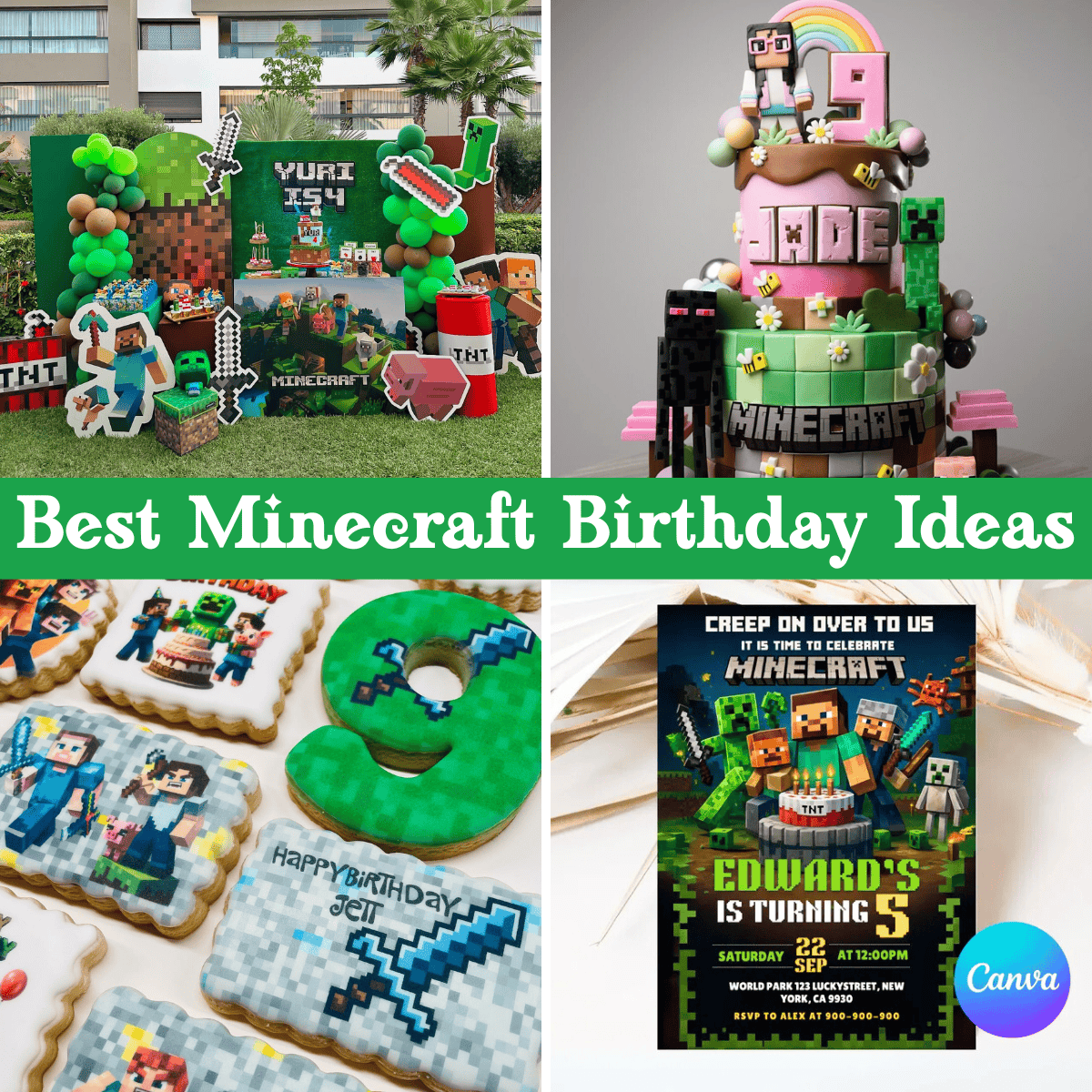 27+ Minecraft Birthday Party Ideas That Are Epic, Easy & Fun